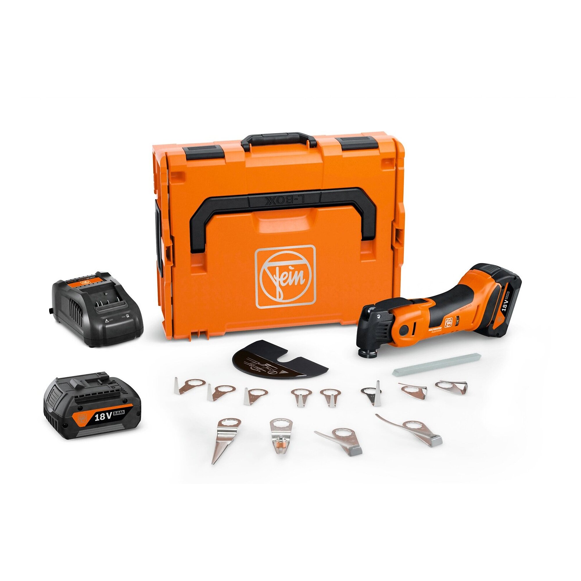 Fein AMM 700 1.7Q Autoglas AS N09 Cordless Oscillating Multi-Tool Set 18V